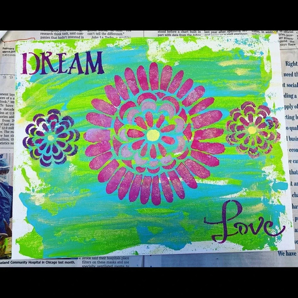NEW Original Dream Love green, blue 8x10 artwork - Picture 10 of 10